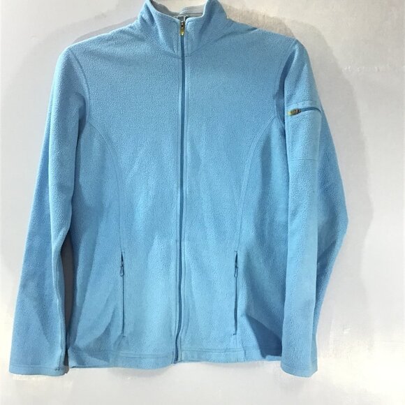 L.L. Bean Blue Fleece Jacket - Picture 1 of 3